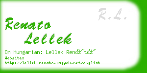 renato lellek business card